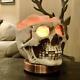 Skull Carved Statue Himalayan Salt Lamp Lights, 3d White Gray With Dimmer Switch