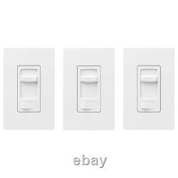 Skylark Contour LED+ Dimmer Switch withWallplate for LED Bulbs, White (3-Pack)