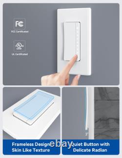 Smart Dimmer Light Switch DPR30, 2.4GHz Wi-Fi Dimmer Switch Compatible with A