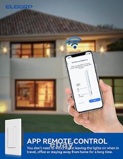 Smart Dimmer Light Switch DPR30, 2.4Ghz Wi-Fi Dimmer Switch Compatible with Alex