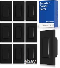Smart Dimmer Light Switch DTR30 2.4GHz Wi-Fi Touch Dimmer Alexa/Google 10 Pack