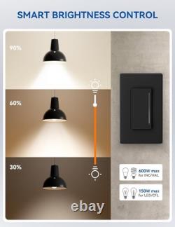 Smart Dimmer Light Switch DTR30 2.4GHz Wi-Fi Touch Dimmer Alexa/Google 10 Pack