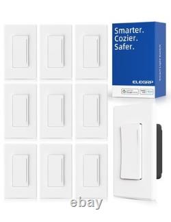 Smart Dimmer Light Switch DTR30, Single Pole or 3 Way, 2.4GHz Wi-Fi Touch Dim