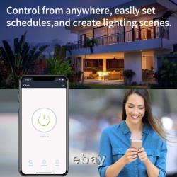 Smart Dimmer Light Switch works with alexa google home Neutral Wire Needs 4pack