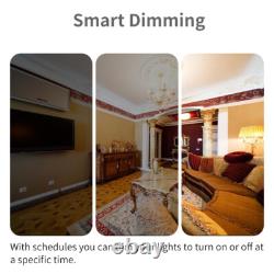 Smart Dimmer Light Switch works with alexa google home Neutral Wire Needs 4pack