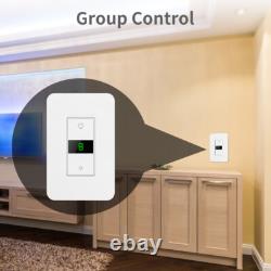 Smart Dimmer Light Switch works with alexa google home Neutral Wire Needs 4pack