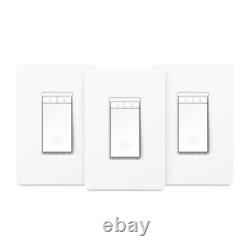 Smart Dimmer Switch 3-Pack Alexa & Google Home Compatible, Voice Control