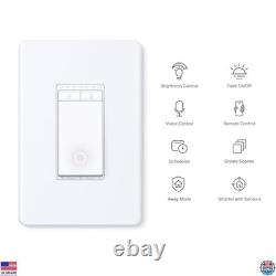 Smart Dimmer Switch 4-Pack, Single Pole, Wi-Fi, & Google Home Compatible