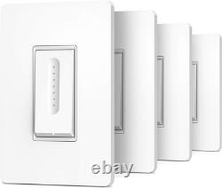 Smart Dimmer Switch 4 Pack, Smart Switch Works with Alexa and Google Home, 2