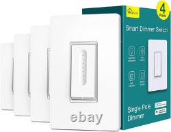 Smart Dimmer Switch 4 Pack, Smart Switch Works with Alexa and Google Home, 2