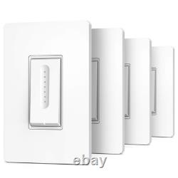 Smart Dimmer Switch 4 Pack, TREATLIFE Light Works with Alexa
