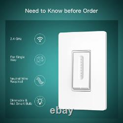 Smart Dimmer Switch 4 Pack, Treatlife Smart Light Switch Works with Alexa and Go