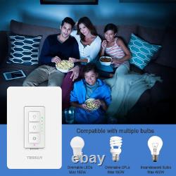 Smart Dimmer Switch, Dimmable Wifi LED Light Dimmer Switch, Compatible with Ale