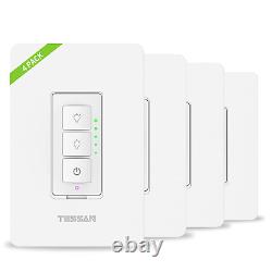 Smart Dimmer Switch, Dimmable Wifi LED Light Dimmer Switch, Compatible with Ale