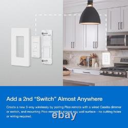 Smart Dimmer Switch LED 150W Single-Pole 3-Way No Neutral Required White