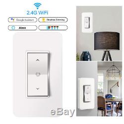 Smart Dimmer Switch WiFi Light Switch Stepless Dimming 2.4GHz Remote Control