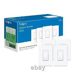 Smart Dimmer Switch for Home Voice Control, App Dimming, Easy Install 4-Pack