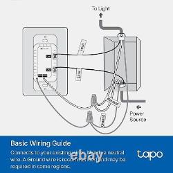 Smart Dimmer Switch for Home Voice Control, App Dimming, Easy Install 4-Pack