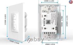 Smart Dimmer Switch with Remote Control 2 Pack Wi-Fi Light Switches
