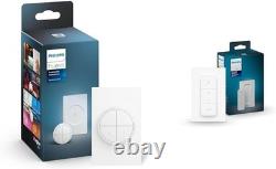 Smart Dimmer Switch with Remote, White 1 Pack Turns Hue Lights On, Off