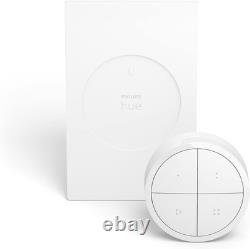 Smart Dimmer Switch with Remote, White 1 Pack Turns Hue Lights On, Off