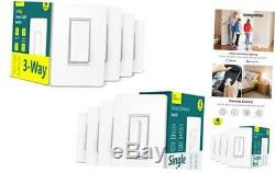 Smart Light Dimmer Switch 4Pack+3-Way Switch 4Pack Bundles