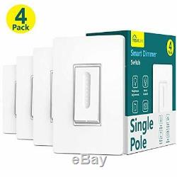 Smart Light Dimmer Switch 4Pack+3-Way Switch 4Pack Bundles