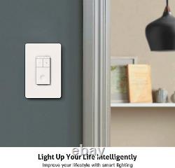 Smart Light Switch Dimmer Light Switch, 4 Pack, Works with Alexa and Google Ass