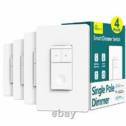 Smart Light Switch Treatlife Dimmer Light Switch, 4 Pack, Works with Alexa and