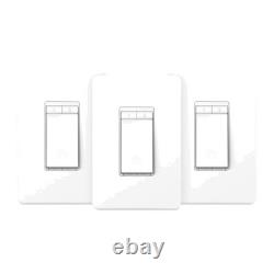 Smart Wi-Fi Dimmer Switch 3-Pack, Neutral Wire Required, Works with Alexa Google