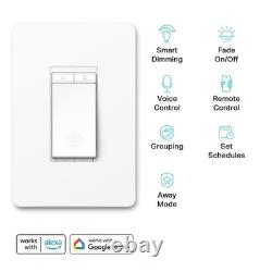 Smart Wi-Fi Dimmer Switch 3-Pack, Neutral Wire Required, Works with Alexa Google