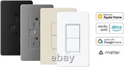 Square D X Series 15 Amp Wifi Energy Monitoring Dimmer Light Switch, Single-Pole