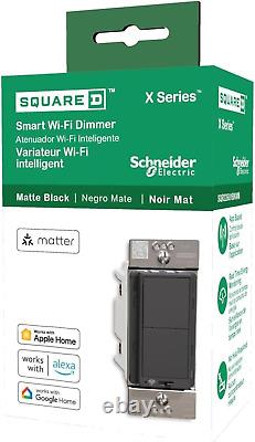 Square D X Series 15 Amp Wifi Energy Monitoring Dimmer Light Switch, Single-Pole