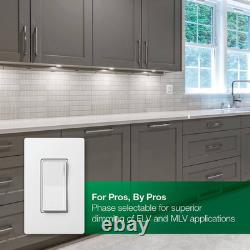 Sunnata Pro LED+ Touch Dimmer Switch, for 500W ELV/MLV, 250W LED, Single Pole/Mu