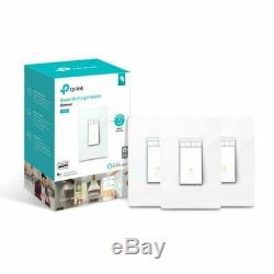 TP-LINK HS220P3 Kasa Smart WiFi Light Switch (3-Pack), Dimmer by TP-Link Dim L