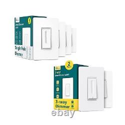 TREATLIFE Single Pole Smart Dimmer Switch 4Pack+3 Way Smart Dimmer Switch 2Pack