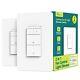 Treatlife Smart Ceiling Fan Control And Dimmer Light Switch 2pack, Neutral Wi