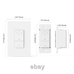 TREATLIFE Smart Ceiling Fan Control and Dimmer Light Switch 2PACK, Neutral Wi