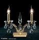 Tara Crystal Table Lamp 2 Light Gold Finish With Dimmer Switch On The Base
