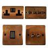 Tarnished Copper Ctc3 Light Switches, Plug Sockets, Dimmer Switch, Cooker, Fuse