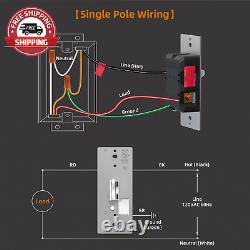 Toggle Dimmer Switch for Dimmable LED, CFL and Incandescent Light Lamp Bulbs, Si