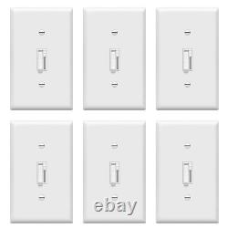 Toggle Dimmer Switch for LED, CFL, Incandescent Bulbs, Single-Pole or 3-Way, 2-W