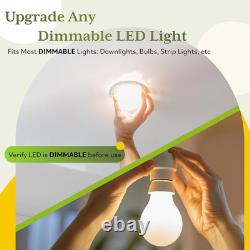 Toggle Dimmer Switch for LED, CFL, Incandescent Bulbs, Single-Pole or 3-Way, 2-W