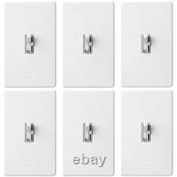 Toggler LED+ Dimmer Switch WithWallplate for Dimmable LED Bulbs, 150WithSingle-Pole