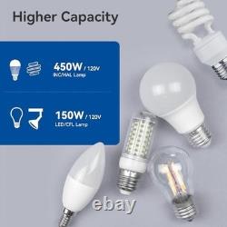 Touch Dimmer Switch for LED & Incandescent Lights, 150With450W, 10 Pack, Matte Bla