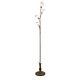 Traditional Floor Lamp French Gold Bronze 4 Light Frosted Glass In-line Dimmer
