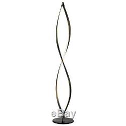 Twist Led Floor Lamp Living Room Standing Light Fixture Futuristic Dimmer Switch