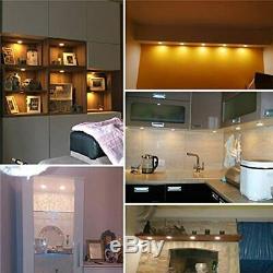 Under Cabinet Puck Lights Dimmable LED Lighting Kit, Smart Touch Dimmer Switch 8