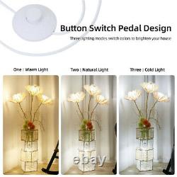Unique Floor Lamp Rattan Art Standing Light Foot Switch For Living Room Bedroom
