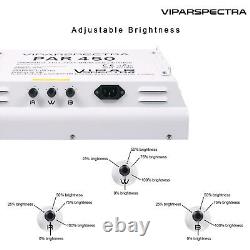 VIPARSPECTRA PAR450 450W LED Grow Light with 3 Dimmers 12 Band Full Spectrum